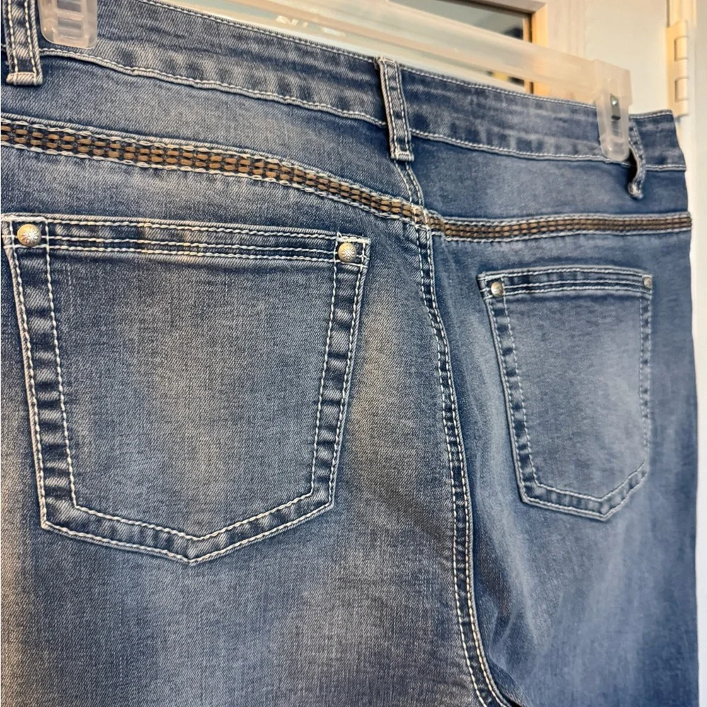 Classic Blue Denim Flamingals Boot Cut Jeans - Picture 3 of 7